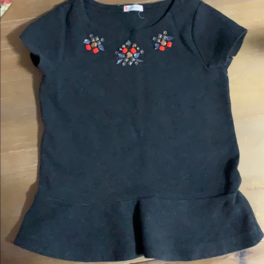 J crew embellished girls top size 10